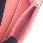 Chanel Classic Flap Card Case Coin Caviar Leather Pink CC Logo Gold Handbag