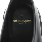 Saint Laurent Paris Creepers Loafers Pointed Toe Leather 37 Black Heel — view 4