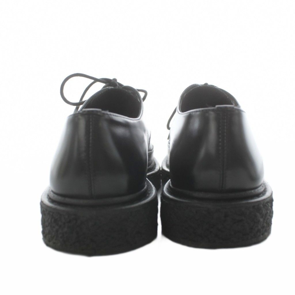 Saint Laurent Paris Creepers Loafers Pointed Toe Leather 37 Black Heel — view 3