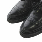 Saint Laurent Paris Creepers Loafers Pointed Toe Leather 37 Black Heel — view 6