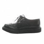 Saint Laurent Paris Creepers Loafers Pointed Toe Leather 37 Black Heel — view 2