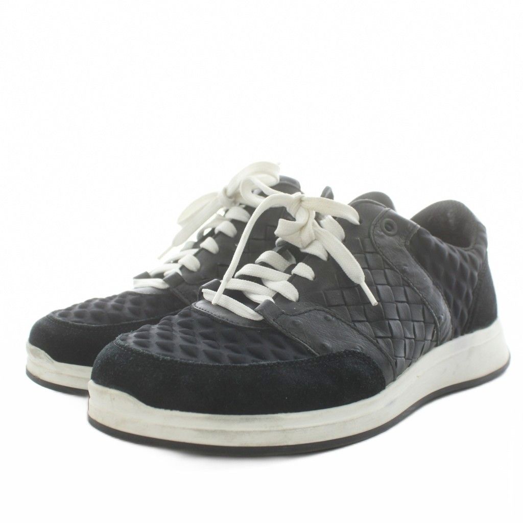 Bottega Veneta Sneakers Shoes Leather 37.5 Black — view 2