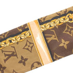 Louis Vuitton Bandeau Monogram Confidential Scarf Silk Brown — view 5