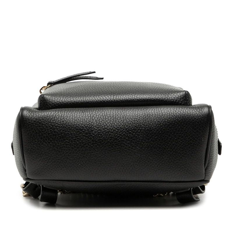 Gucci Interlocking Soho Chain Backpack Black Leather — view 3