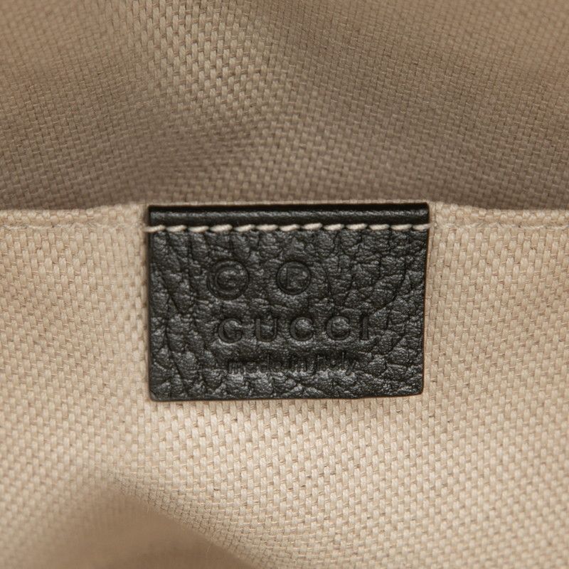 Gucci Interlocking Soho Chain Backpack Black Leather — view 5