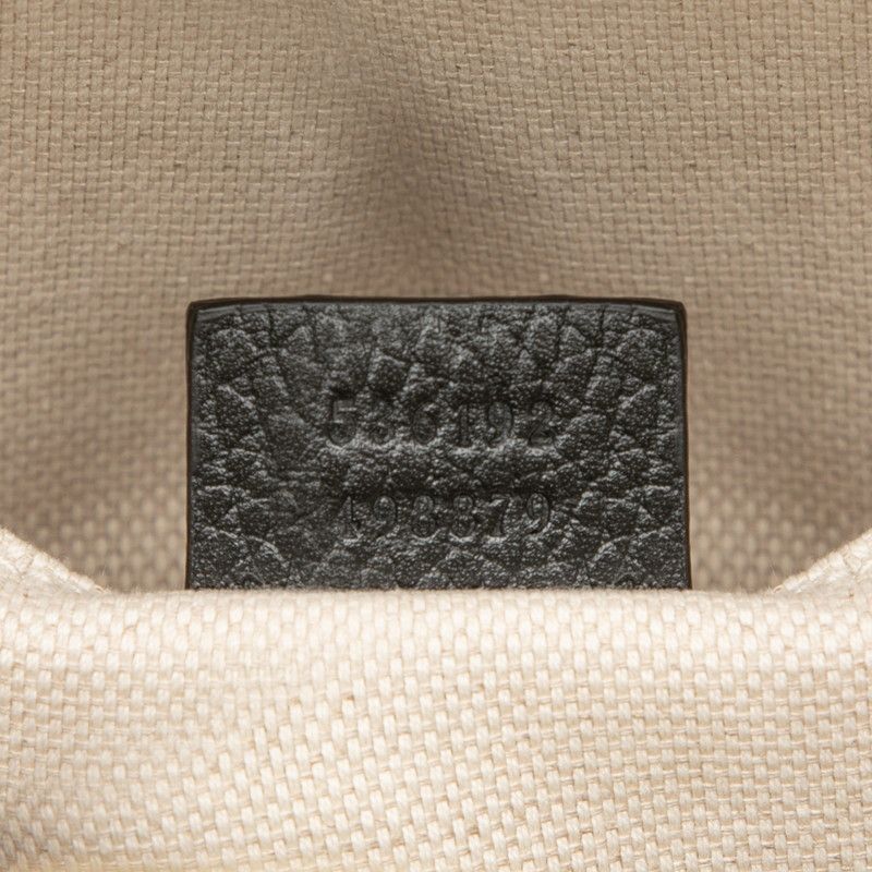 Gucci Interlocking Soho Chain Backpack Black Leather — view 6