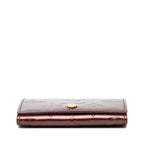 Louis Vuitton Monogram Vernis Envelope Carte de Visit Card Case Rouge Fauvist Purple — view 3