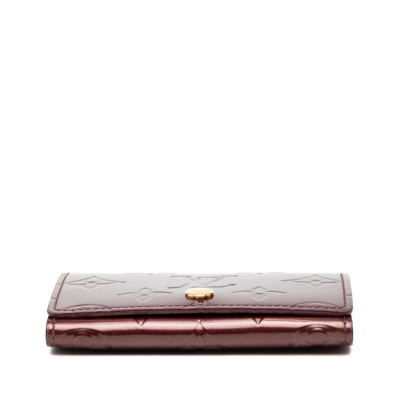 Louis Vuitton Monogram Vernis Envelope Carte de Visit Card Case Rouge Fauvist Purple — view 3