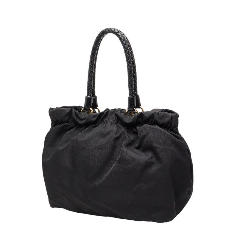 Prada Tote Black Nylon Leather — view 2