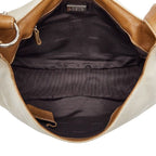 Loewe Anagram Studded Crossbody Shoulder Bag White Beige Canvas Leather — view 8