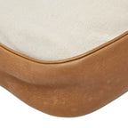 Loewe Anagram Studded Crossbody Shoulder Bag White Beige Canvas Leather — view 4