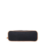 Hermes Bo Reed MM Black Canvas Leather Handbag — view 3