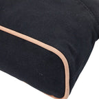 Hermes Bo Reed MM Black Canvas Leather Handbag — view 4