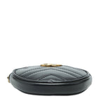 Gucci GG Marmont Quilted Heart Coin Case Black Leather — view 3