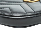 Gucci GG Marmont Quilted Heart Coin Case Black Leather — view 4