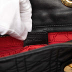 Dior Cannage Large 2-Way Shoulder Bag Black Leather — view 7