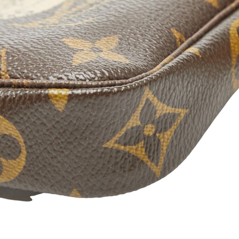 Louis Vuitton Monogram Mini Pochette Accessoire Chain Pouch Handbag — view 5