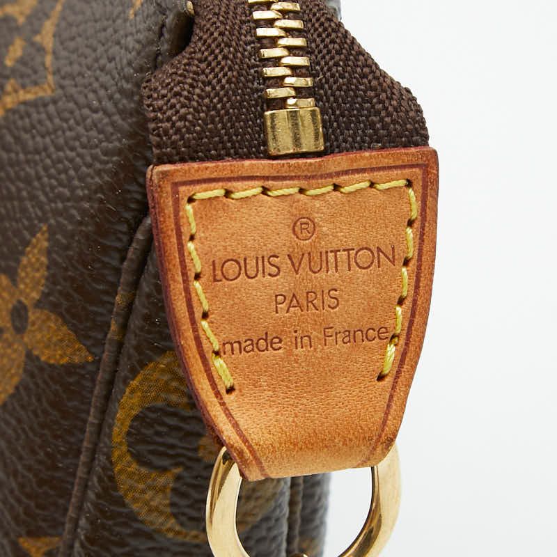 Louis Vuitton Monogram Mini Pochette Accessoire Chain Pouch Handbag — view 7