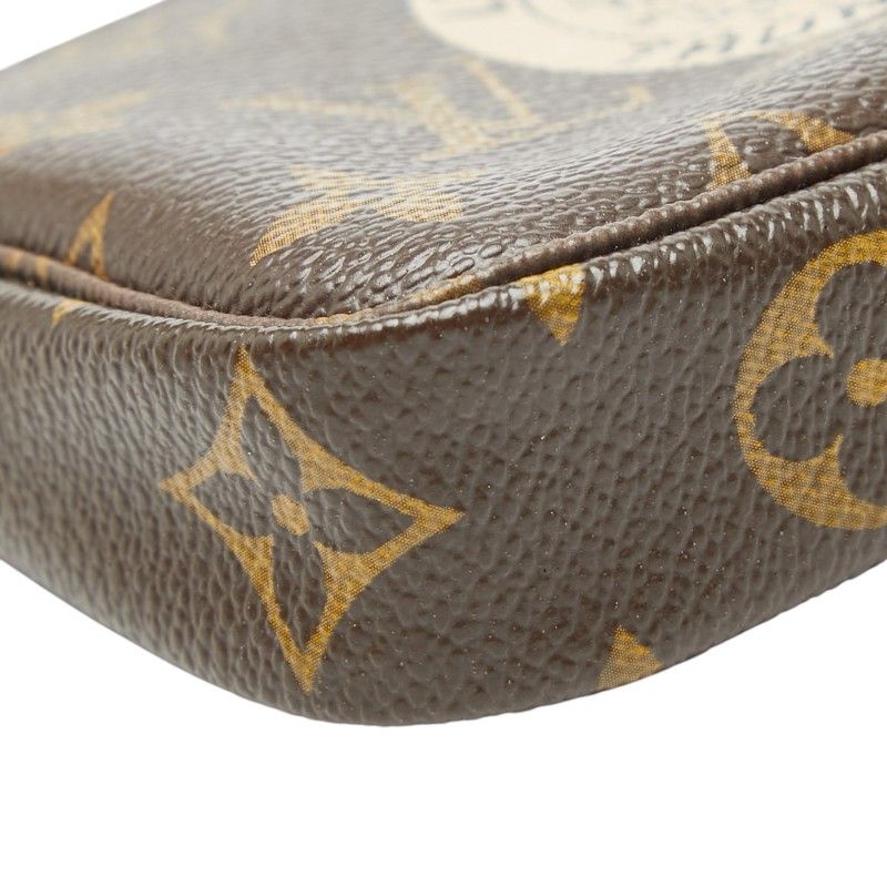 Louis Vuitton Monogram Mini Pochette Accessoire Chain Pouch Handbag — view 4