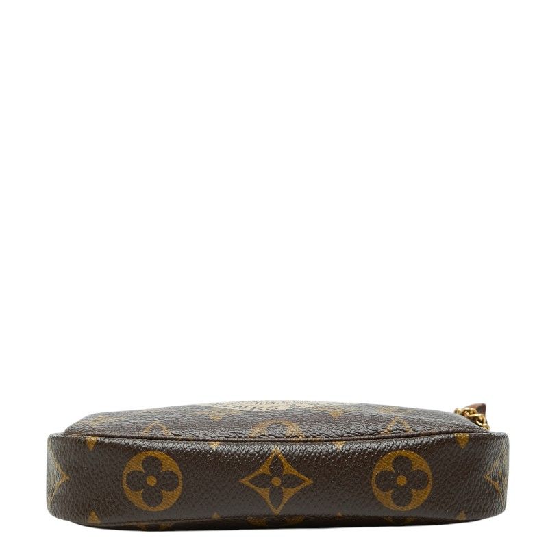 Louis Vuitton Monogram Mini Pochette Accessoire Chain Pouch Handbag — view 3