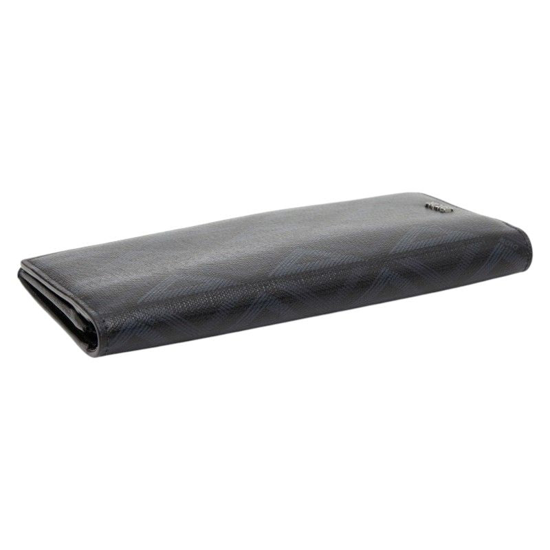 Dior CD Diamond Vertical Wallet Black Navy — view 5
