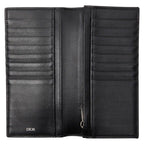 Dior CD Diamond Vertical Wallet Black Navy — view 6