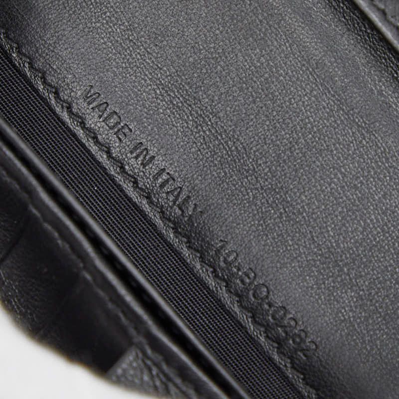 Dior CD Diamond Vertical Wallet Black Navy — view 9