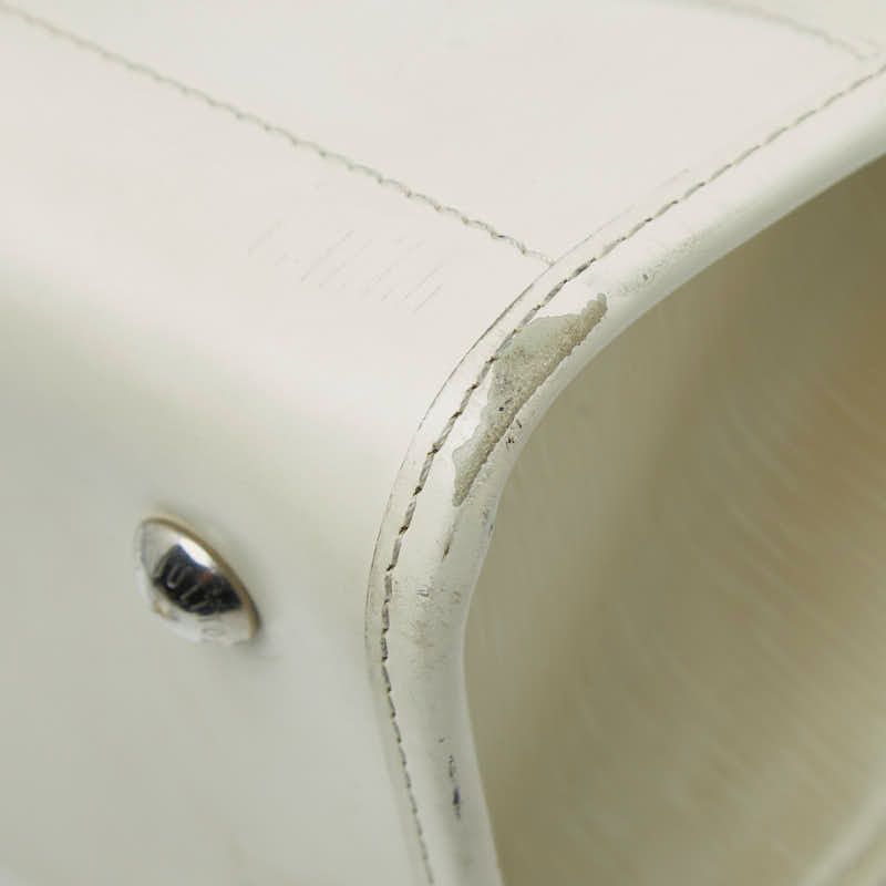 Louis Vuitton Epi Madeleine GM Tote Shoulder Bag Yvoir White Leather Yvoire — view 5