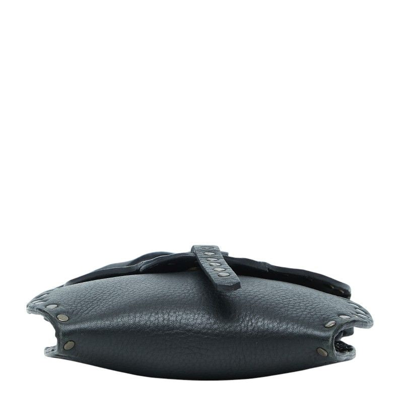 Celine Studded Crossbody Mini Shoulder Bag Pochette Black Leather — view 3