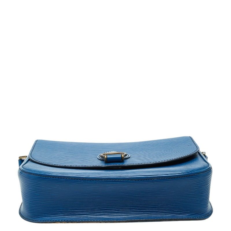 Louis Vuitton Epi Saint Cloud Crossbody Shoulder Bag Toledo Blue Leather — view 3