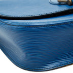 Louis Vuitton Epi Saint Cloud Crossbody Shoulder Bag Toledo Blue Leather — view 7