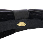 Chanel Headband Ribbon Velvet Black TK Shoulder Bag — view 9