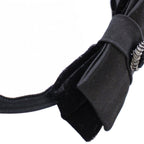 Chanel Headband Ribbon Velvet Black TK Shoulder Bag — view 4