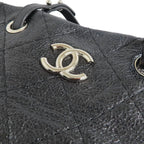 Chanel on the Road Tote CC Logo Black Silver — view 6