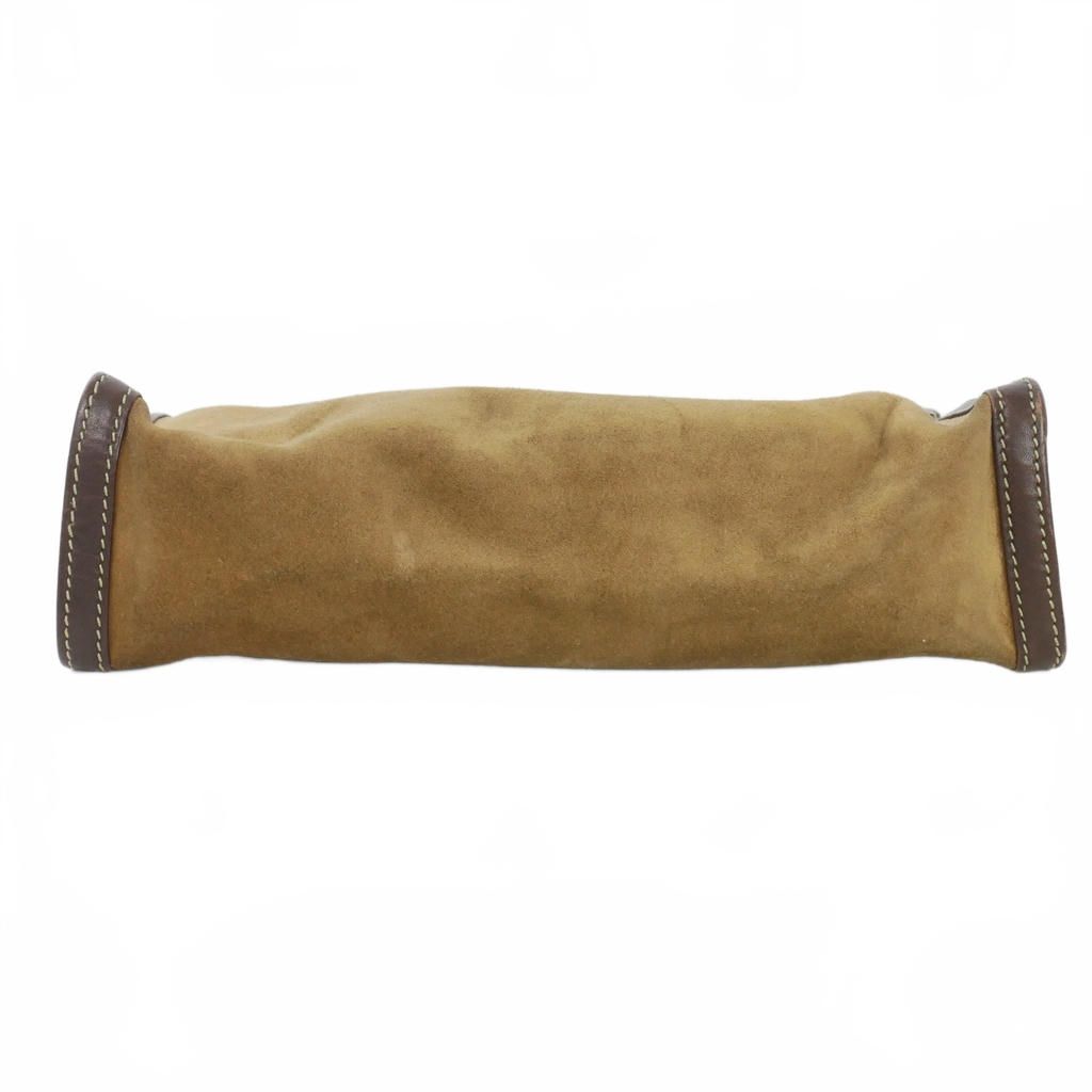 Loewe Anagram Suede Clutch Vintage Brown — view 6