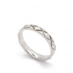 Chanel Quilted Coco Crush Ring Silver Wedding Pair Marriage — view 4