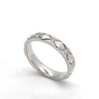 Chanel Quilted Coco Crush Ring Silver Wedding Pair Marriage — view 2