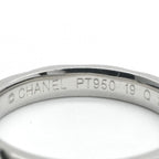 Chanel Quilted Coco Crush Ring Silver Wedding Pair Marriage — view 7