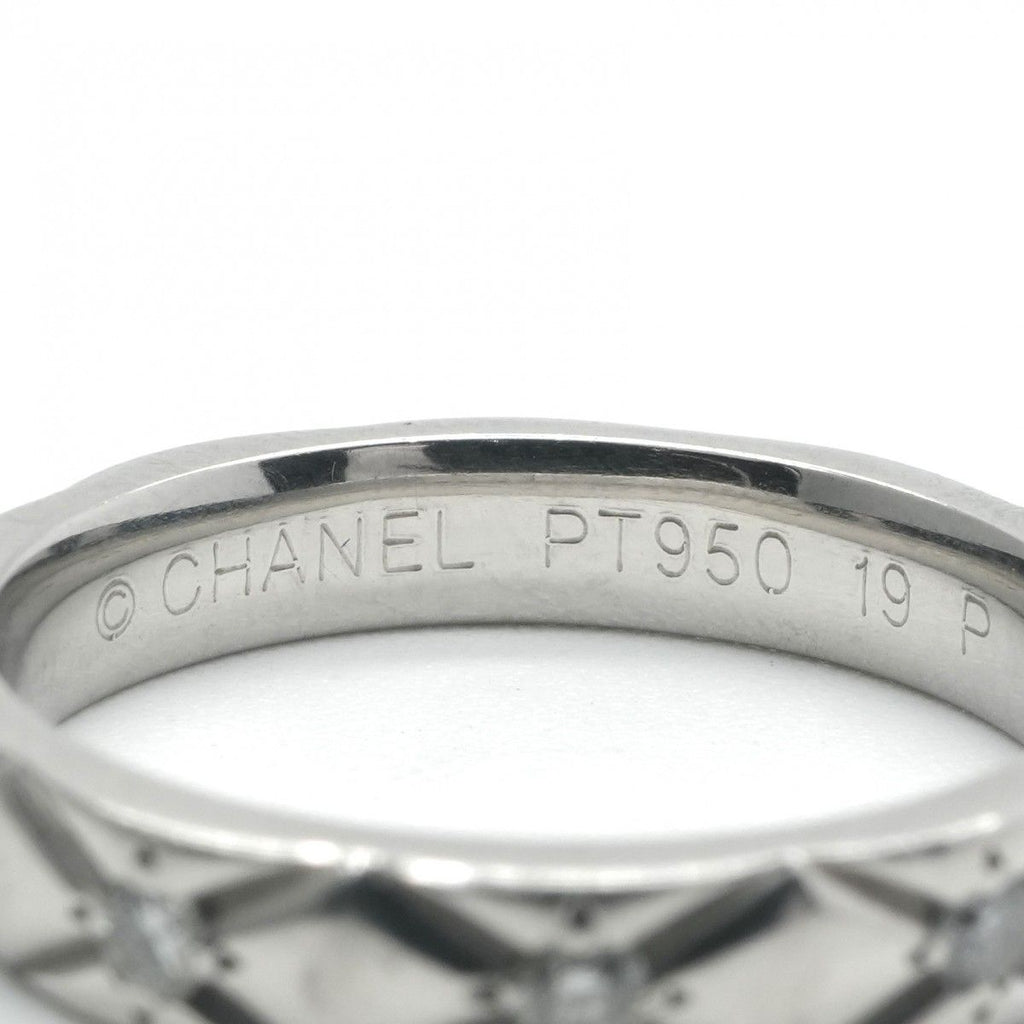 Chanel Quilted Coco Crush Ring Silver Wedding Pair Marriage — view 5
