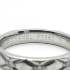 Chanel Quilted Coco Crush Ring Silver Wedding Pair Marriage — view 5