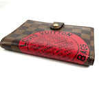 Louis Vuitton Notebook Cover Agenda PM T & B Logo Damier Canvas Ebene Brown — view 2