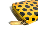 Louis Vuitton Wallet Zippy Patent Leather Yellow Black Yayoi Kusama — view 7
