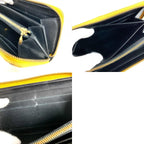Louis Vuitton Wallet Zippy Patent Leather Yellow Black — view 9