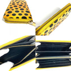 Louis Vuitton Wallet Zippy Patent Leather Yellow Black Yayoi Kusama — view 8