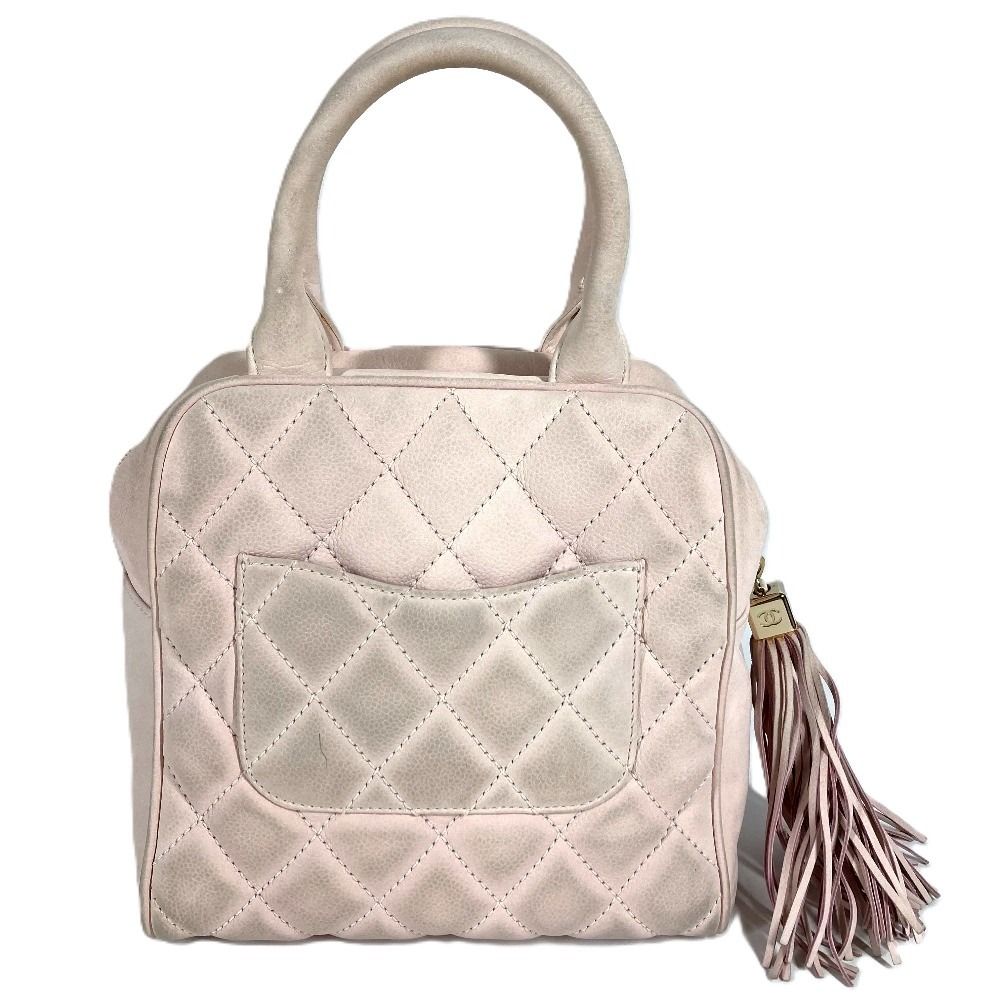 Chanel Handbag CC Logo Nubuck Light Pink — view 2