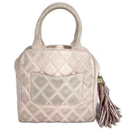 Chanel Handbag CC Logo Nubuck Light Pink — view 2