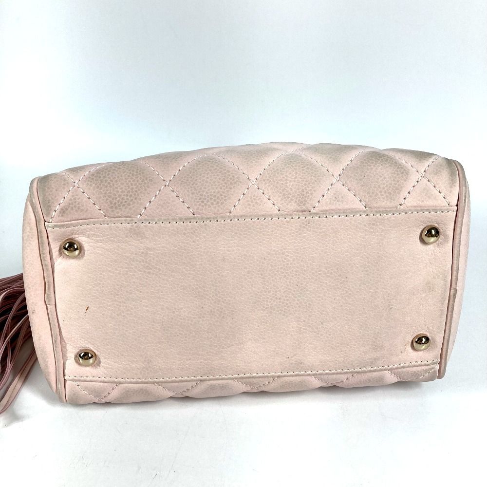 Chanel Handbag CC Logo Nubuck Light Pink — view 3
