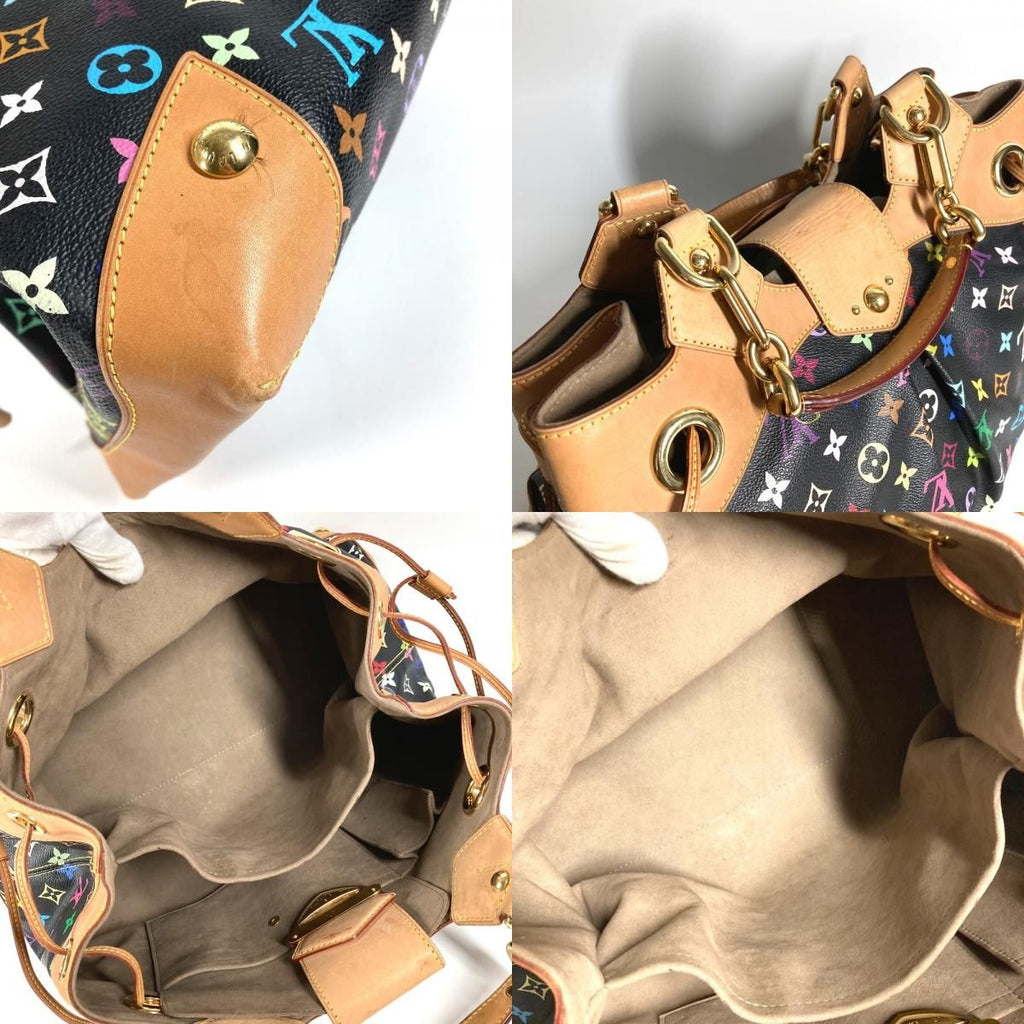 Louis Vuitton Shoulder Bag Ursula Monogram Multicolor Canvas Noir Black — view 8