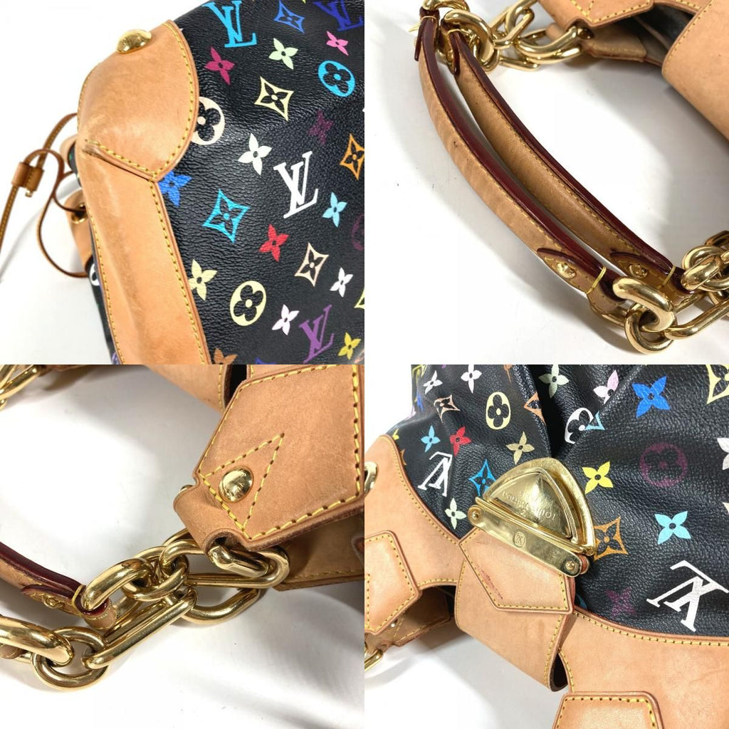 Louis Vuitton Shoulder Bag Ursula Monogram Multicolor Canvas Noir Black — view 7