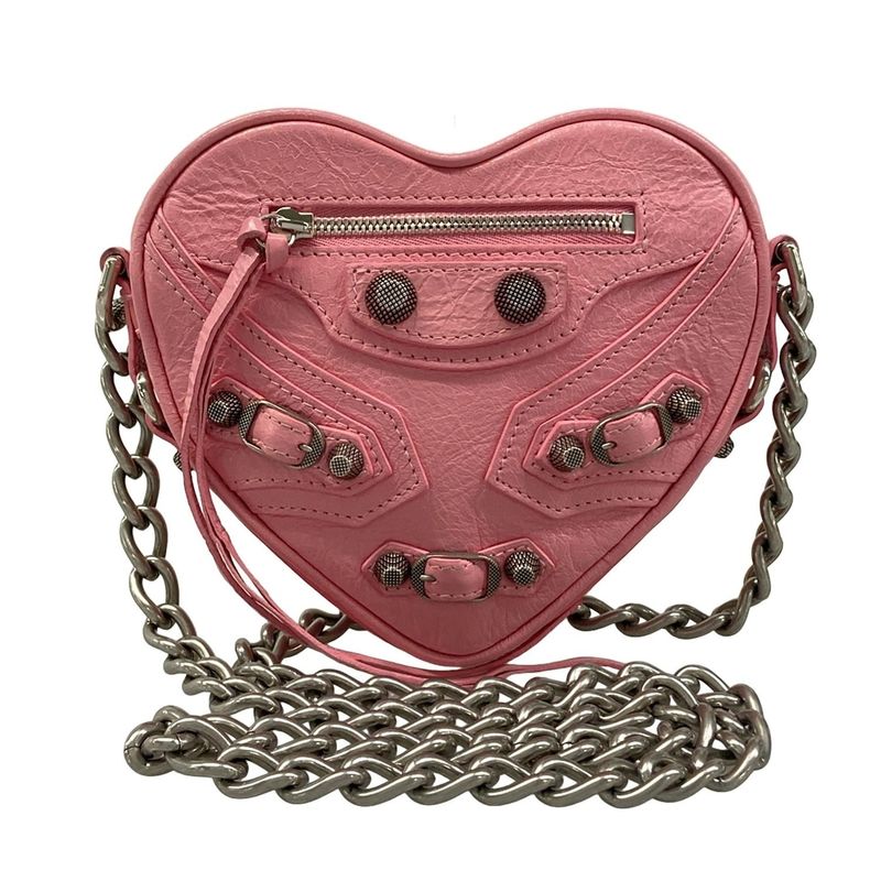 Balenciaga Shoulder Bag le Cagole Pink Chain